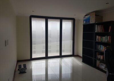 A view of room with large window